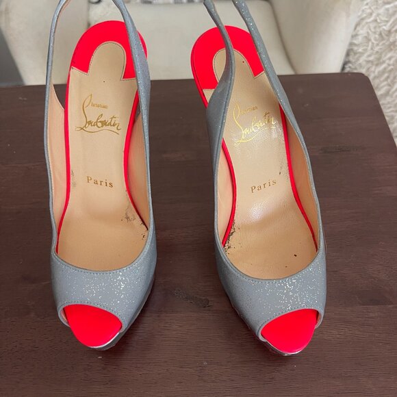 Christian Louboutin Fetish Peep Sling size 37.5 - Picture 3 of 8